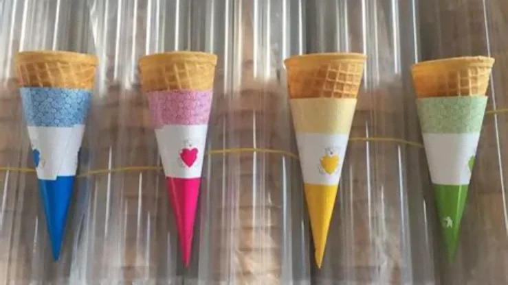 Ice cream cone sleeves with printing 1 Ice cream cone sleeves with printing 1