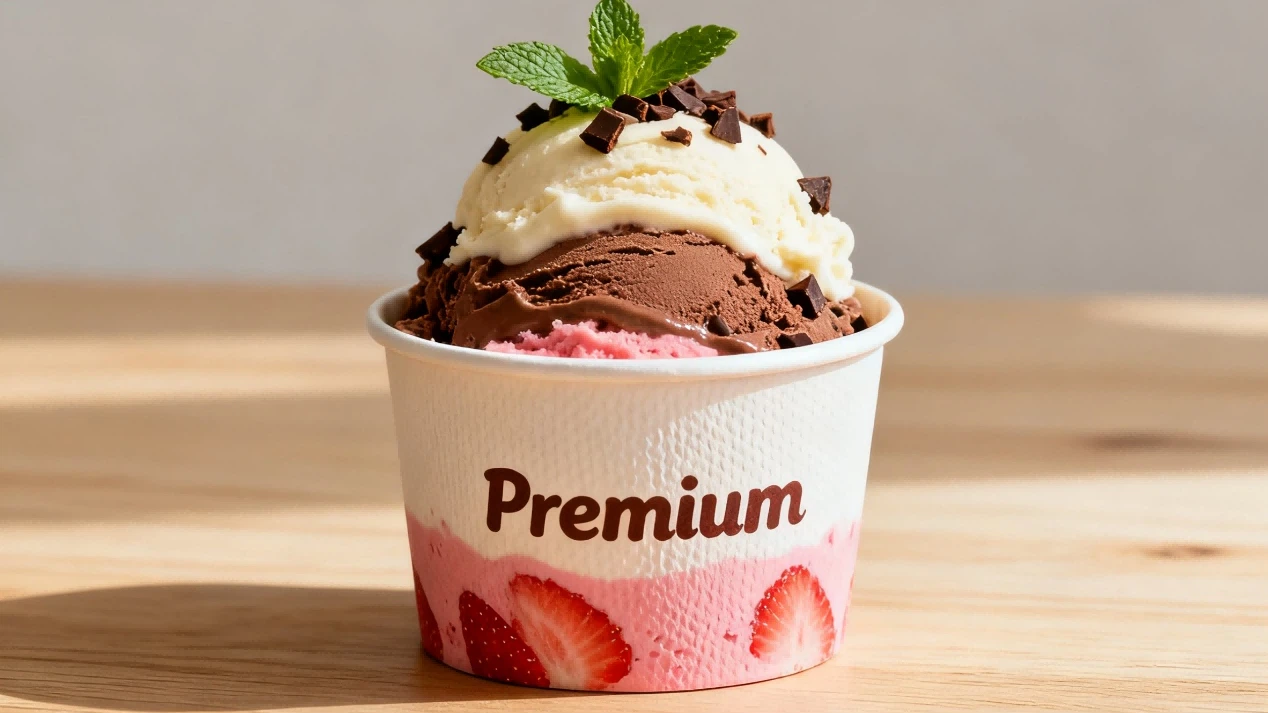 High-quality Paper Ice Cream Cups 3 High-quality Paper Ice Cream Cups 3